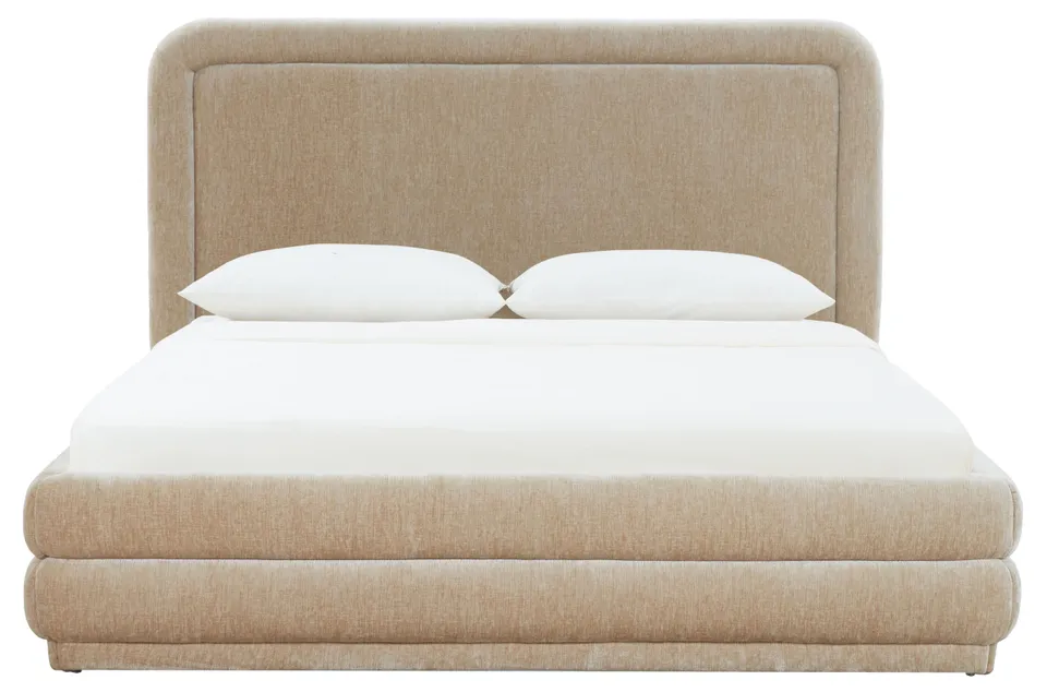 Safavieh Couture Jollie Chenille Bed, Taupe, Queen