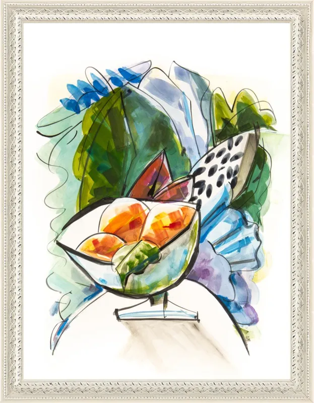 Still life with oranges by Becky Aubry for Artfully Walls
