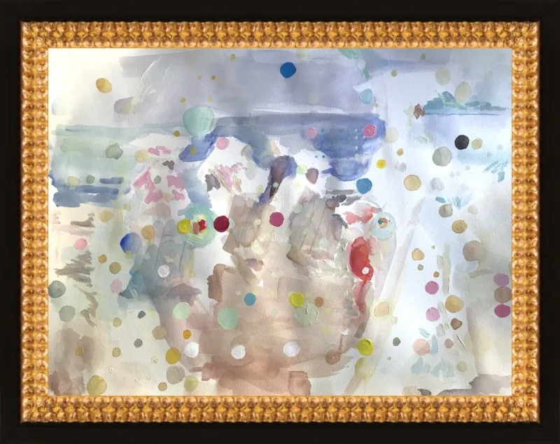 Beach scene (from memory)  by Hannah Dean for Artfully Walls