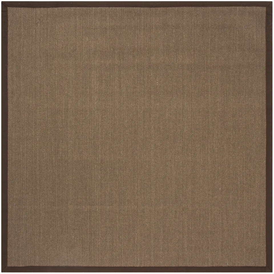 Arlo Home Woven Area Rug, NF131C, Brown/Brown,  6' X 6' Square