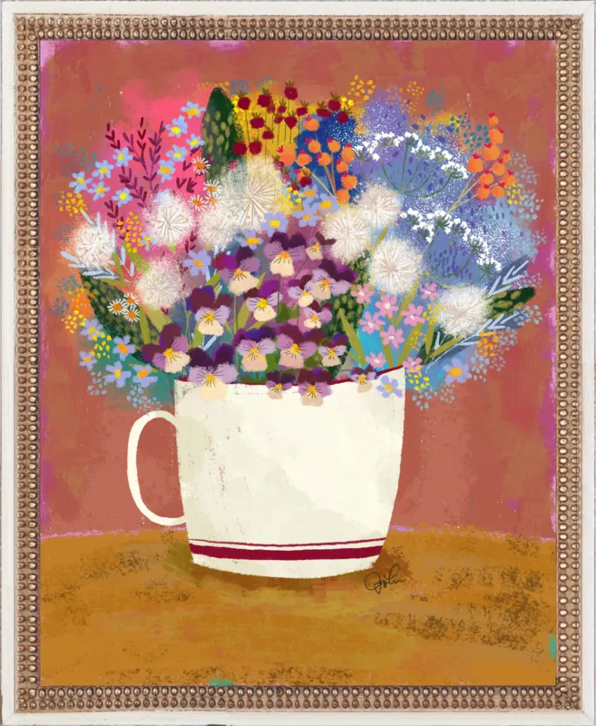 Violas in Russet by Joy Laforme for Artfully Walls