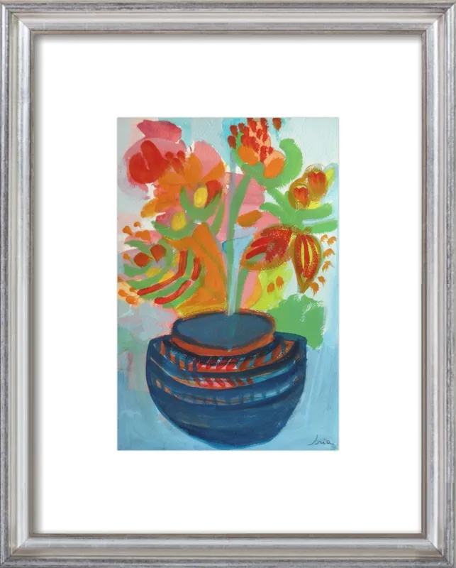 Red Flowers by Iria Fernandez Alvarez for Artfully Walls