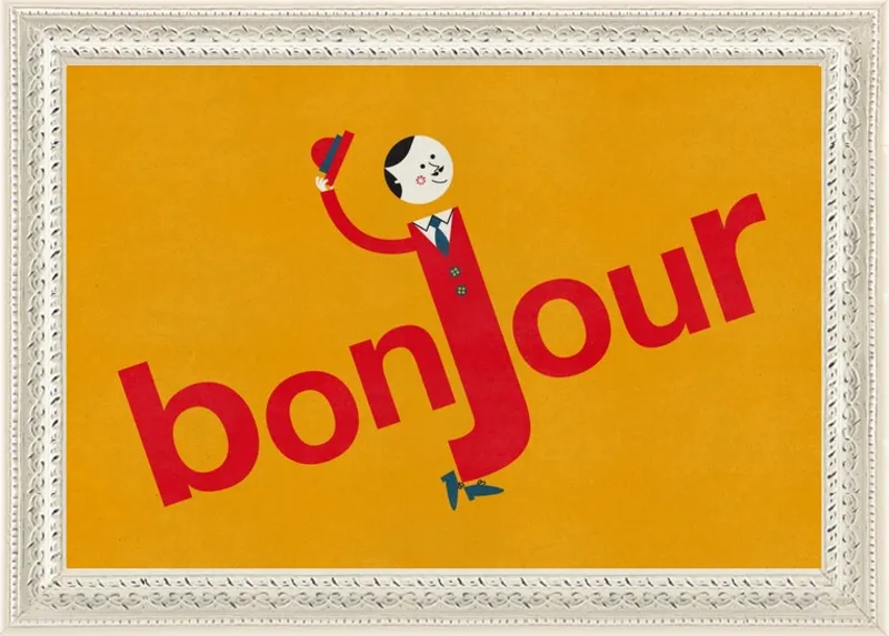 Bonjour by Blanca Gómez for Artfully Walls