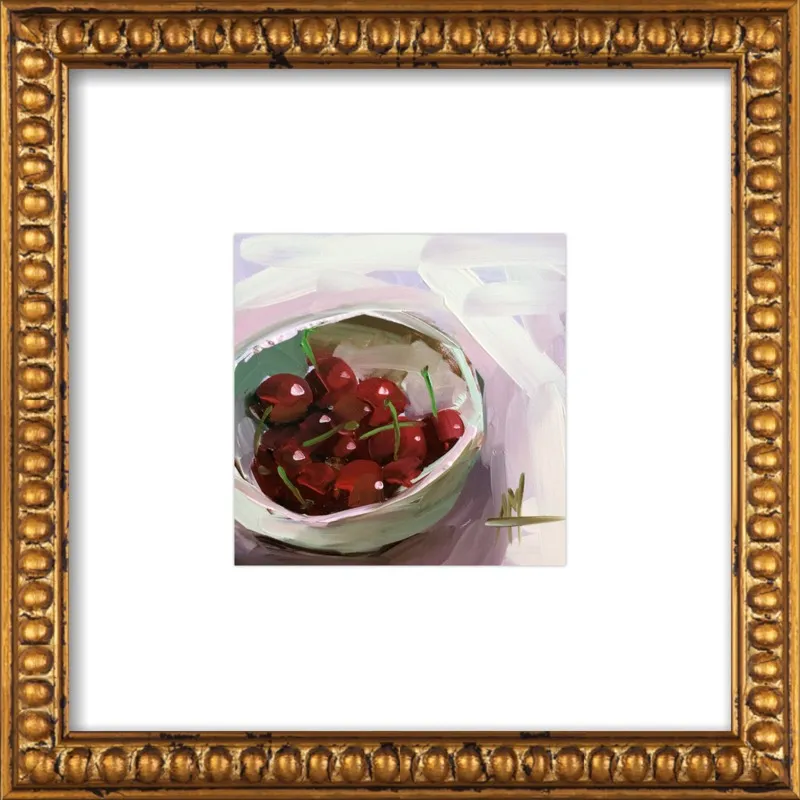 bowl of cherries no. 7 by Angela Moulton for Artfully Walls