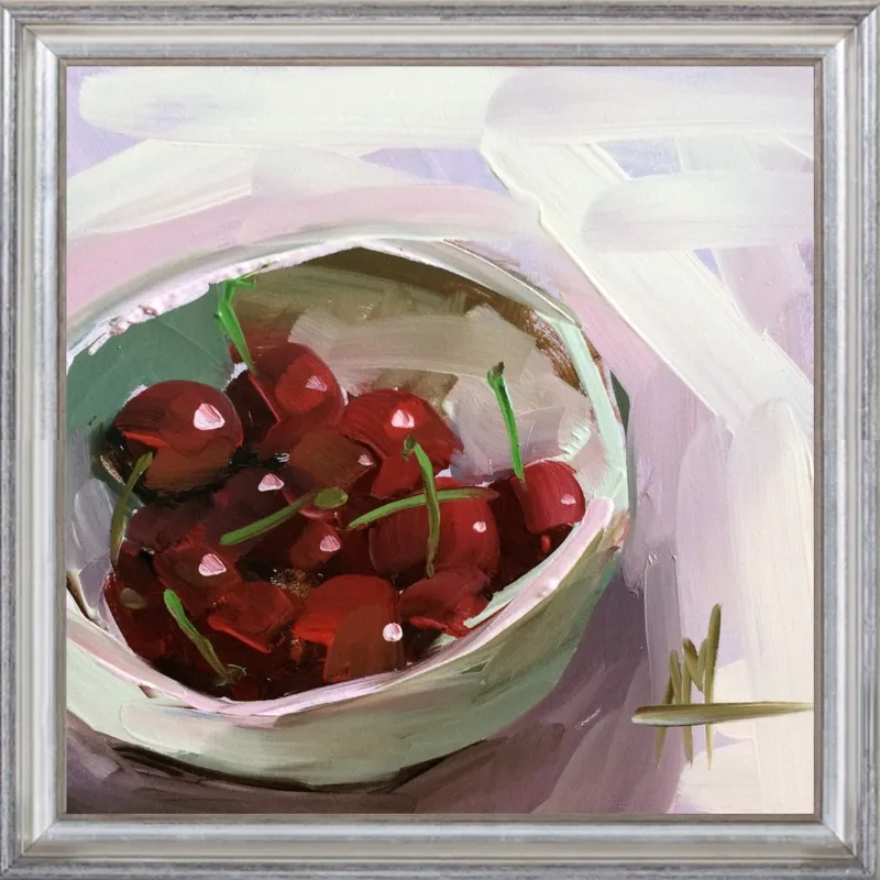 bowl of cherries no. 7 by Angela Moulton for Artfully Walls