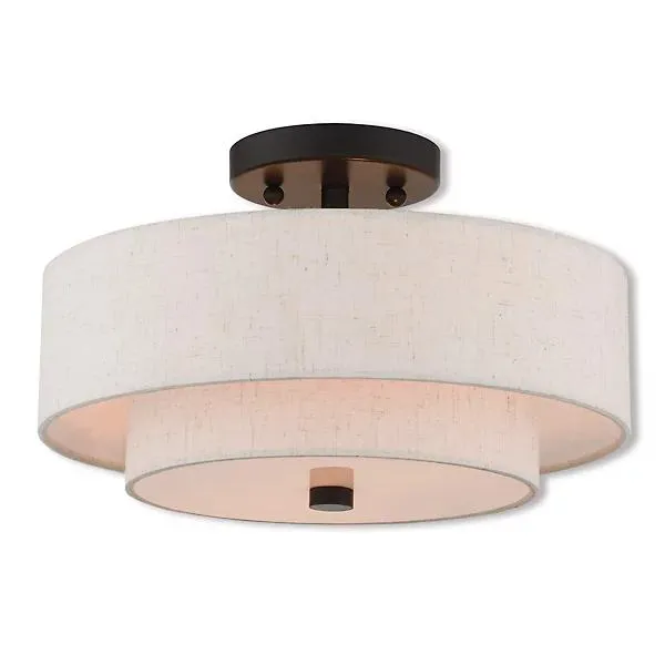 Maureen Double Semi-Flushmount