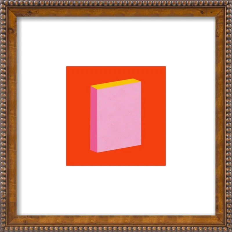 Color Books 3, Scarlet, Pink & Gold by Jessica Poundstone for Artfully Walls
