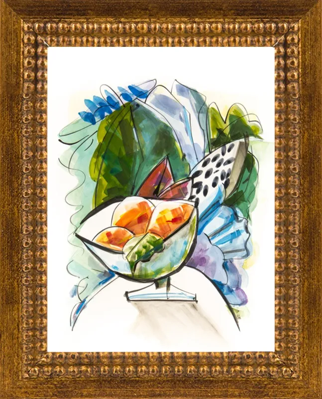 Still life with oranges by Becky Aubry for Artfully Walls