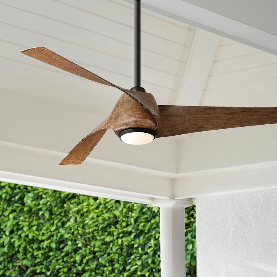 53" Casa Vieja Grand Breeze Koa CCT LED Ceiling Fan with Remote