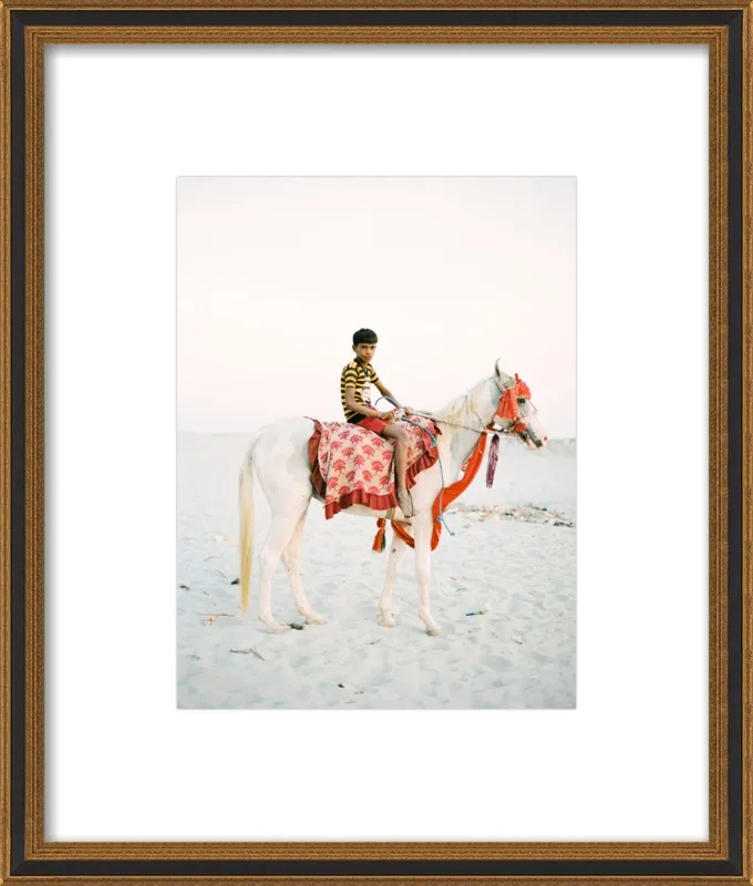 Boy on Horse by Andrew Jacona for Artfully Walls