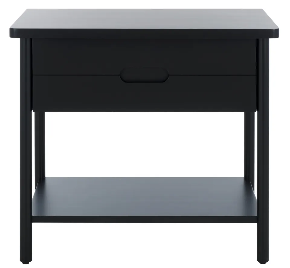 Fayletta 1 Dr Wood Nightstand - Black