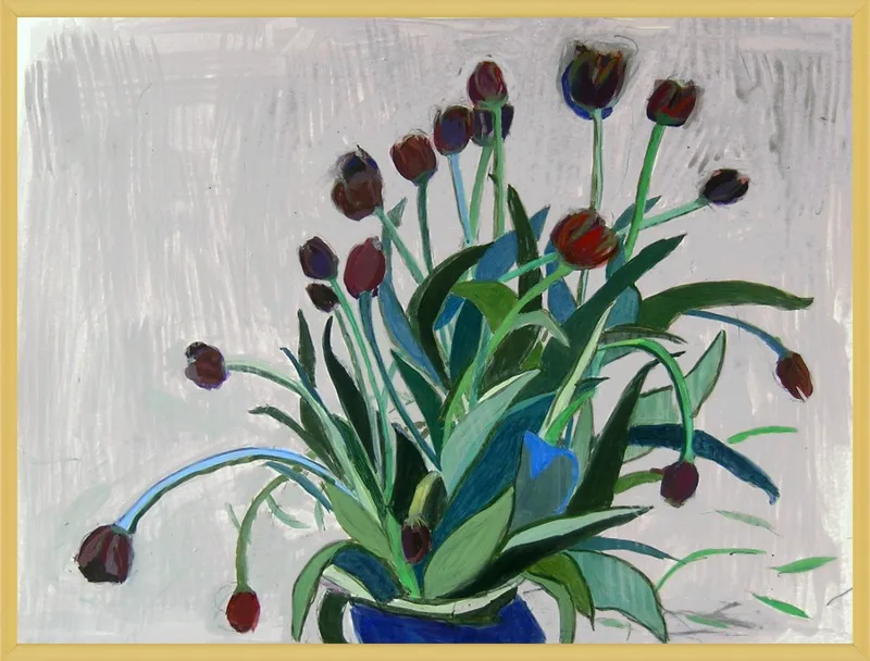 queen of the night tulip by Liz Innvar for Artfully Walls