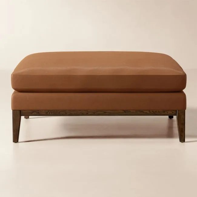 Mona Leather Ottoman
