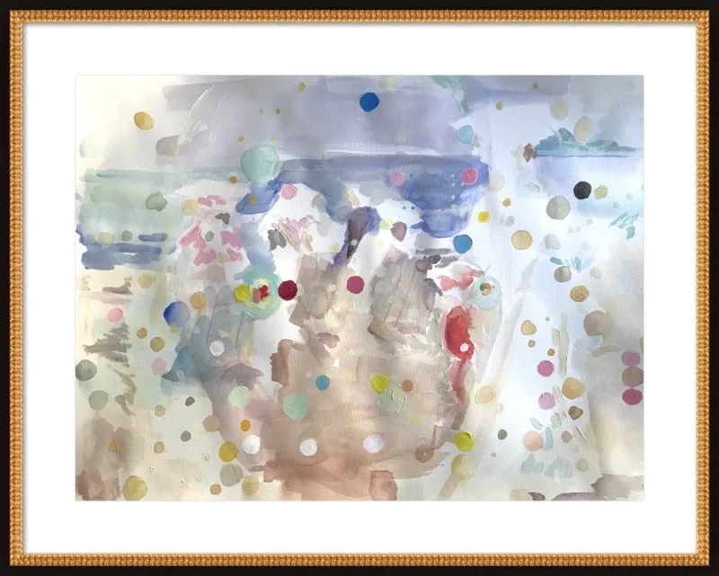 Beach scene (from memory)  by Hannah Dean for Artfully Walls
