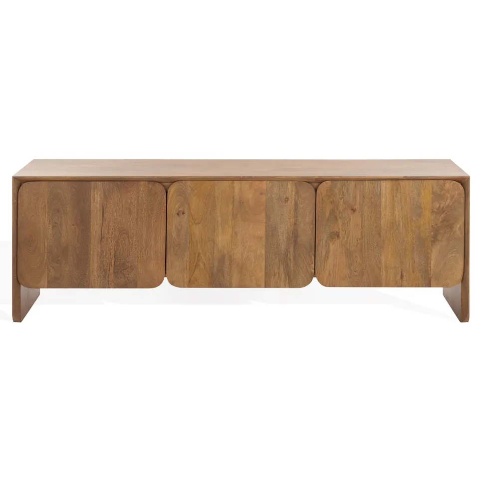 Grigorio 3 Door Wood Sideboard - Brown