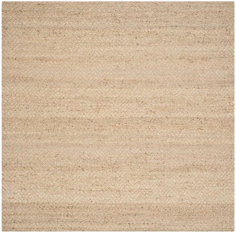 Arlo Home Hand Woven Area Rug, NF731A, Natural,  7' X 7' Square