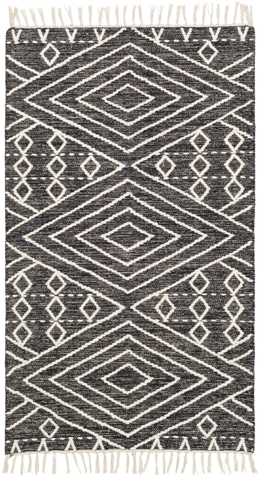Bedouin Black Indoor 2' x 3' Handmade Rug