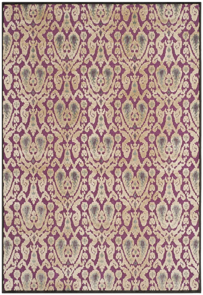 Arlo Home Woven Area Rug, PAR157-2380, Anthracite/Fuchisa,  4' X 5' 7"