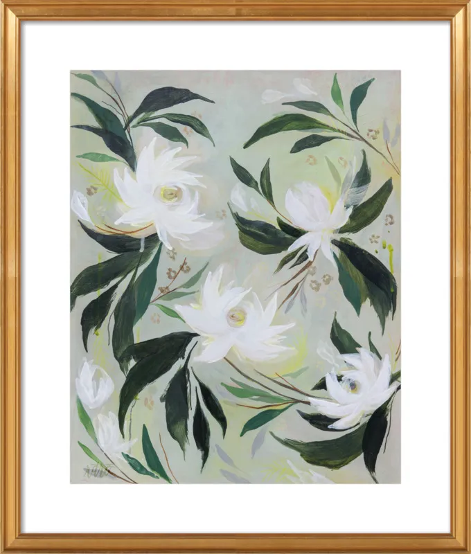 White Gardenia by Rachel Roe for Artfully Walls