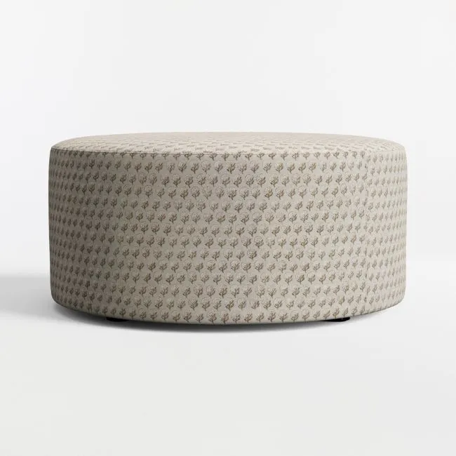 Highland 36" Printed Round Ottoman