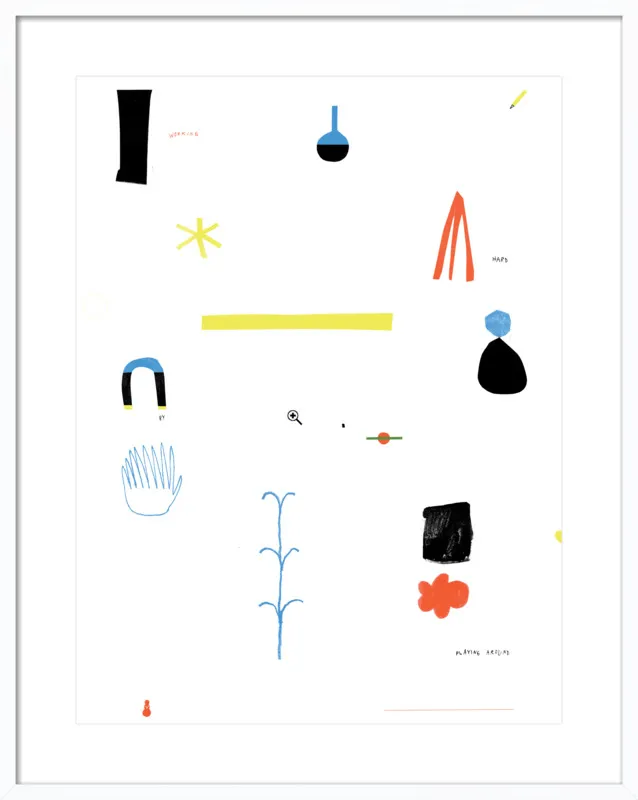 Working hard by playing around  by Agata Królak for Artfully Walls
