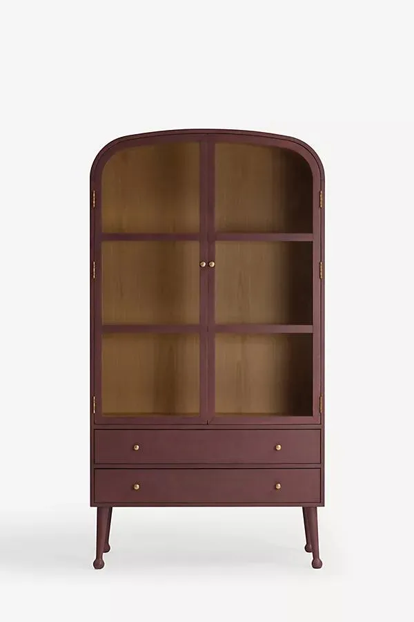 Moretti 42" Oak Curio Cabinet