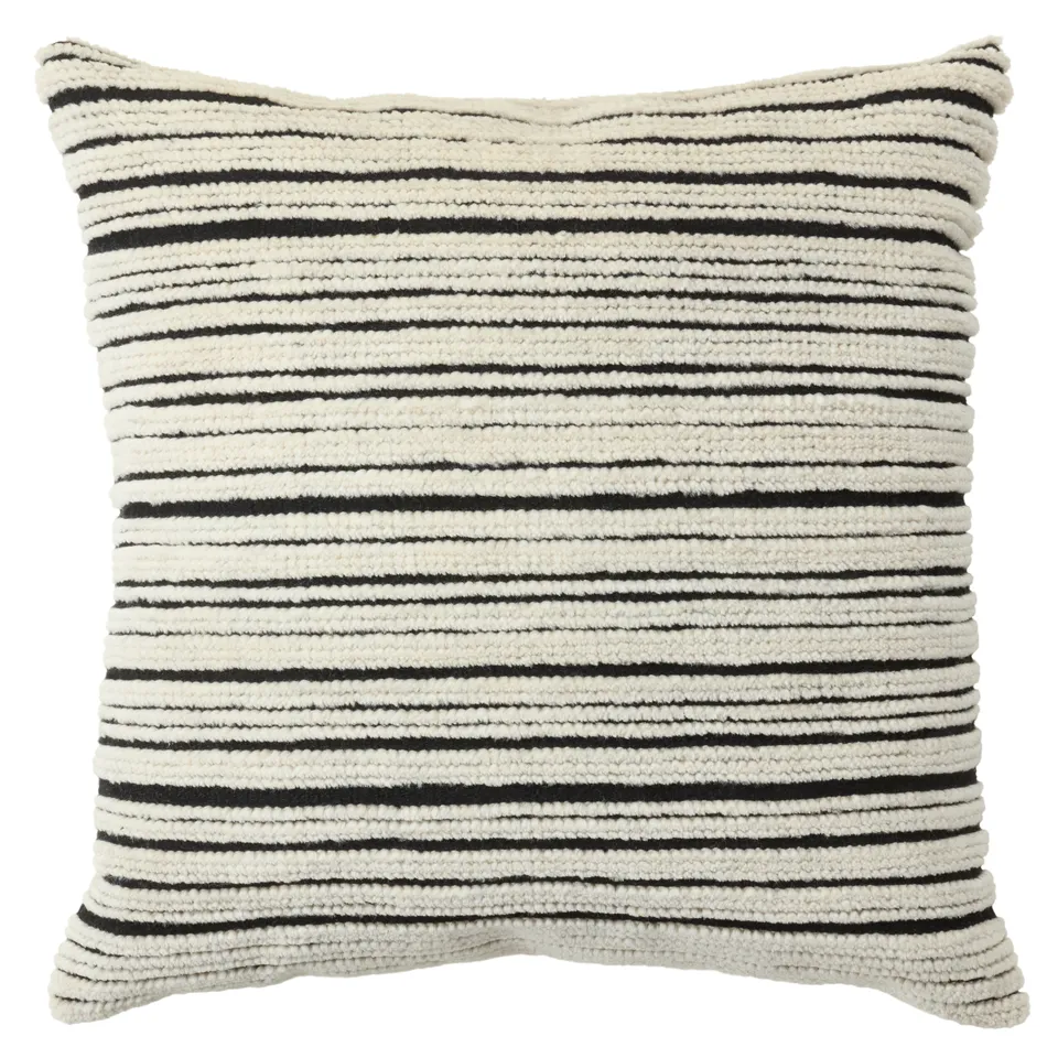 Dayton MNT02 Handmade Striped Black And Black Pillow Cover (24")