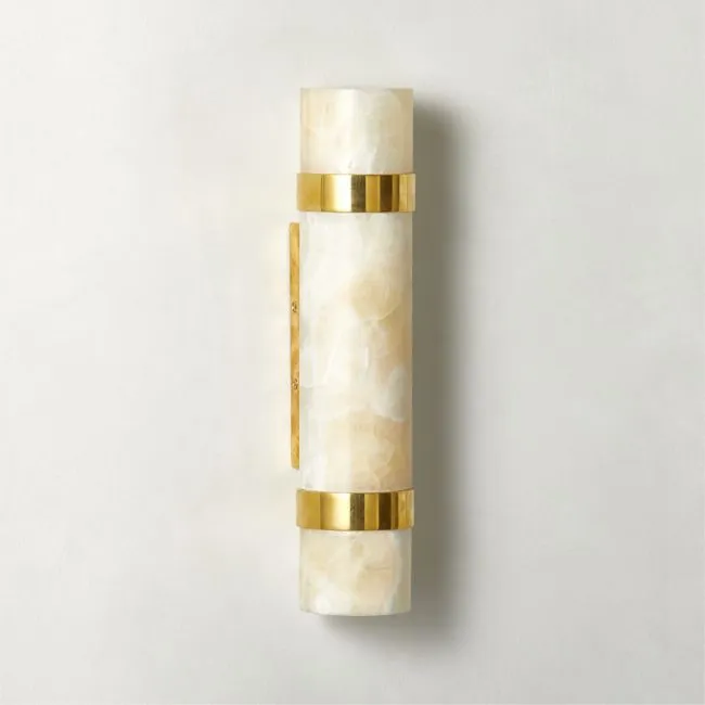 Natalia Onyx Stone Wall Sconce 13.5"