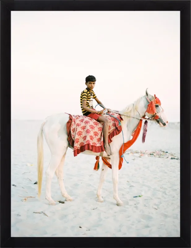 Boy on Horse by Andrew Jacona for Artfully Walls
