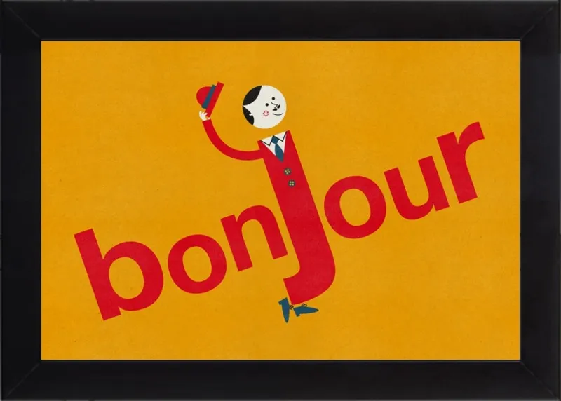 Bonjour by Blanca Gómez for Artfully Walls