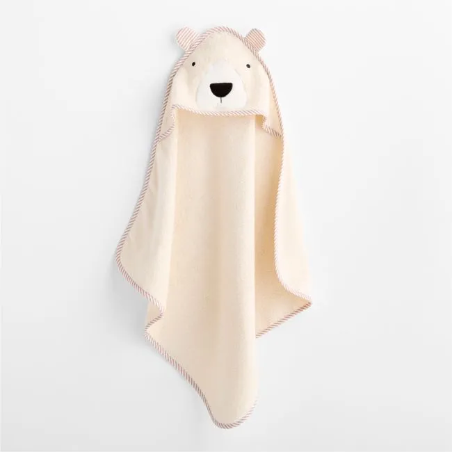 Cuddle Bunny Undyed 100% Organic Cotton Hooded Baby Towel