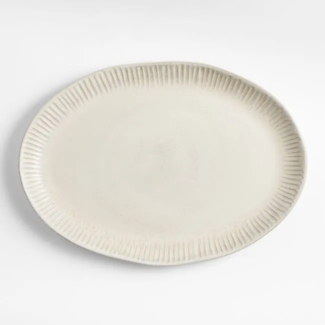 Carmel Ceramic Platter with Ridges by Gaby Dalkin
