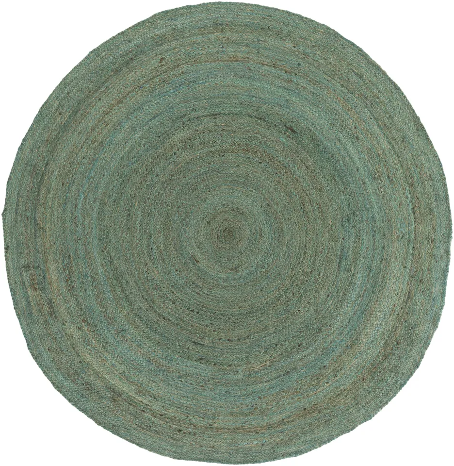 Brice Green Indoor 3' x 3' Handmade Rug