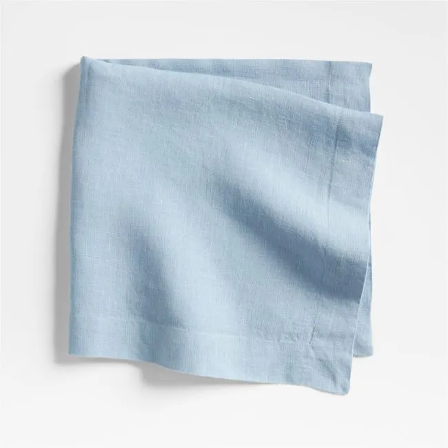 Marin Light Blue European Linen Napkin