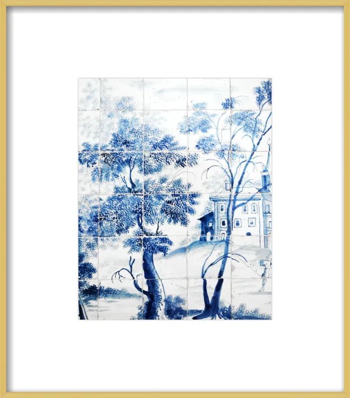 Lisbon Blue Tiles Two by Lupen Grainne for Artfully Walls