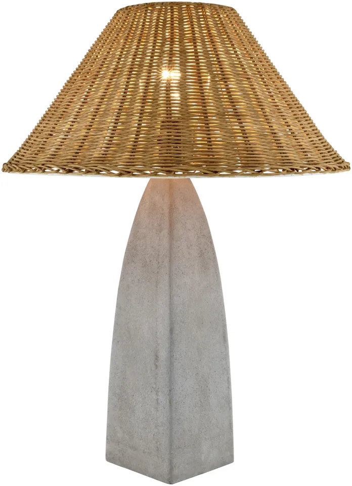 Mombeja  Hand Painted 23"H x 18"W x 18"D Accent Table Lamp