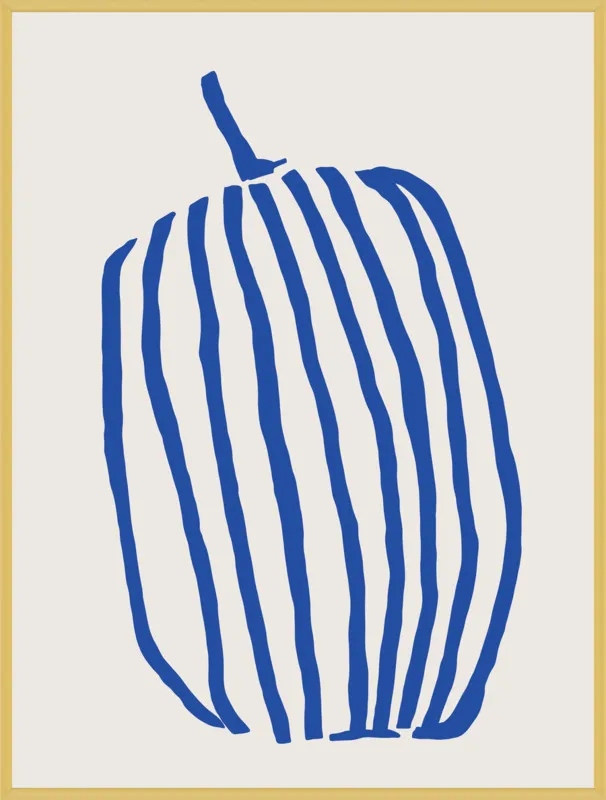 Striped pumpkin by Jessica Nielsen for Artfully Walls
