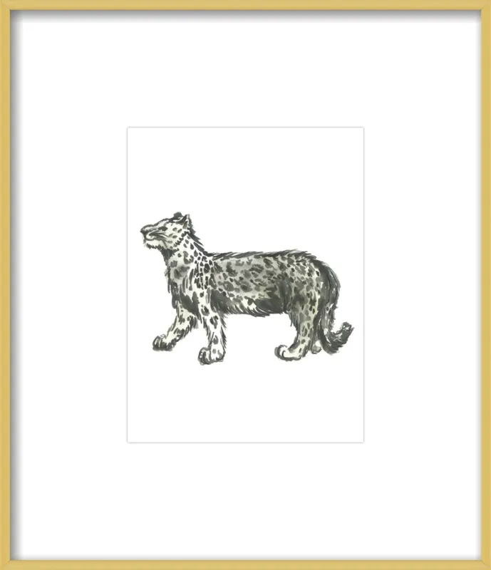 Snow Leopard by Ashley D Begley for Artfully Walls