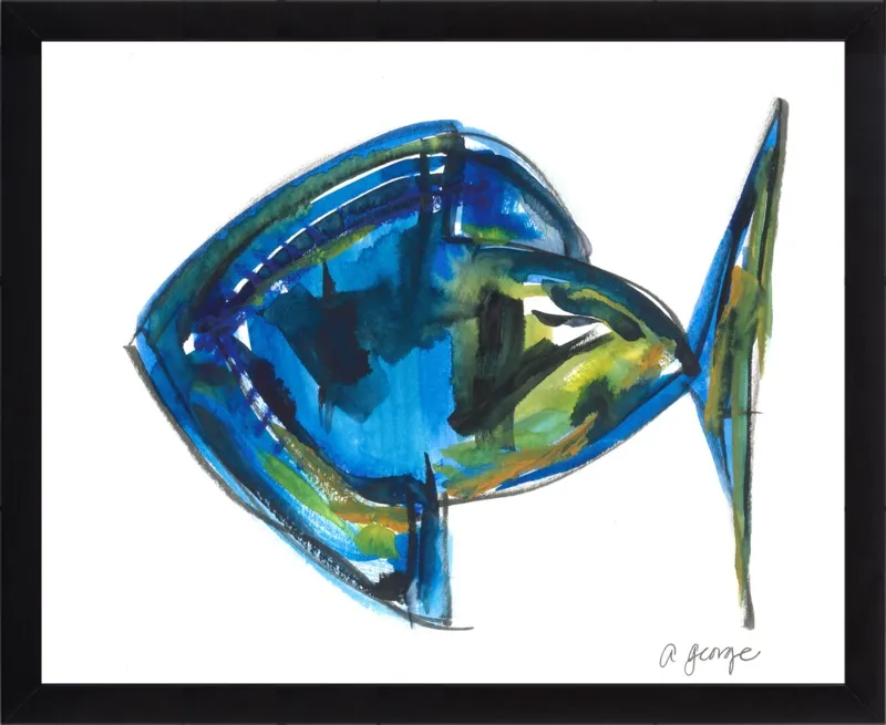 Asbtract Fish by Anthony George for Artfully Walls