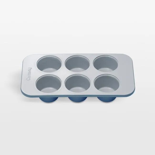 Caraway ® Slate Ceramic Nonstick 6-Cup Muffin Pan