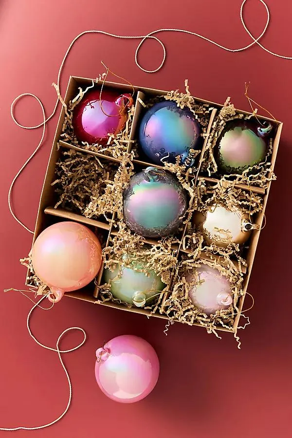 Pearlized Bauble Ornaments