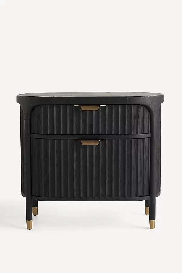 The Isla 30" Fluted-Wood Nightstand