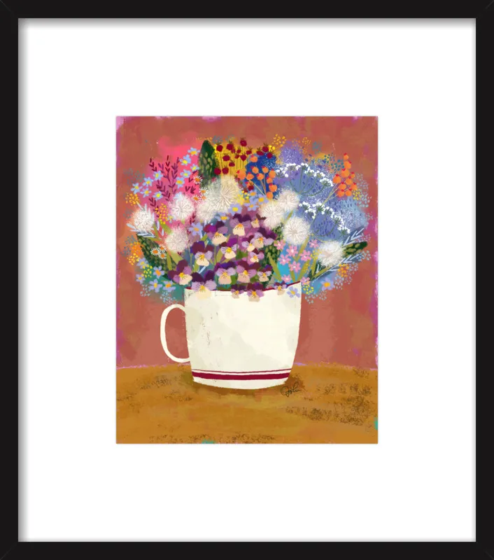 Violas in Russet by Joy Laforme for Artfully Walls