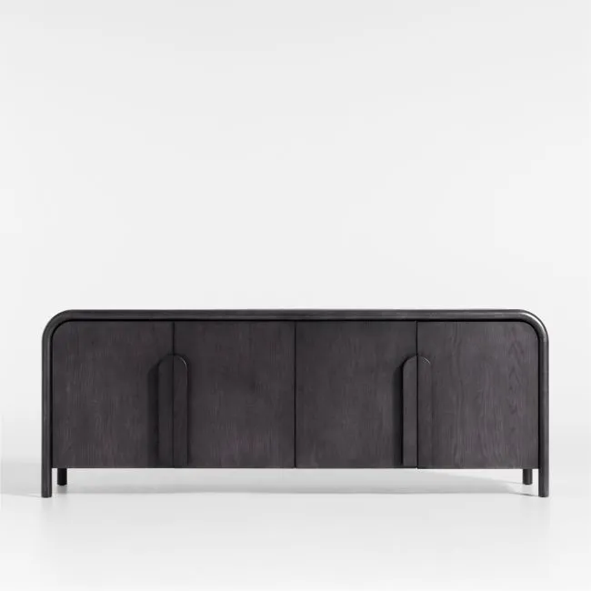 Annie 72" Charcoal Brown Storage Media Console by Leanne Ford