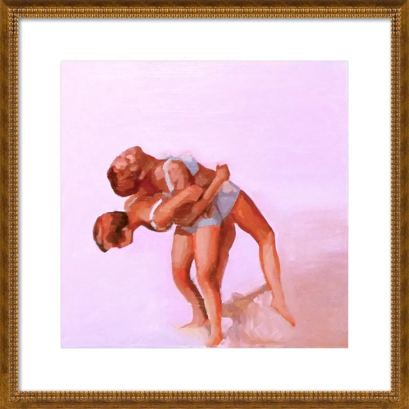 wrestling by Mary Sinner for Artfully Walls
