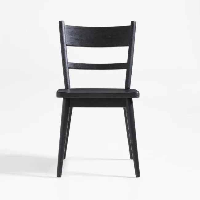 Arno Black Wood Dining Chair, Set of 4