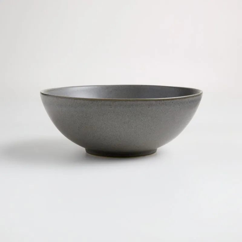 Craft Charcoal Grey Stoneware Bowls, Set of 8