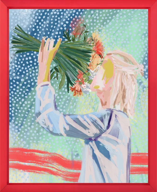 I like to stop and smell the roses  by Jamie Corley for Artfully Walls