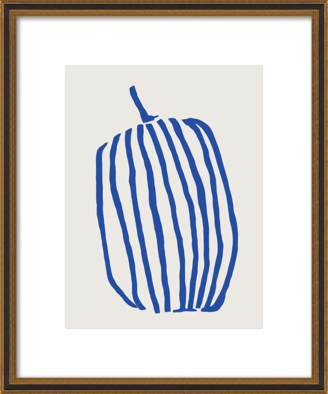 Striped pumpkin by Jessica Nielsen for Artfully Walls