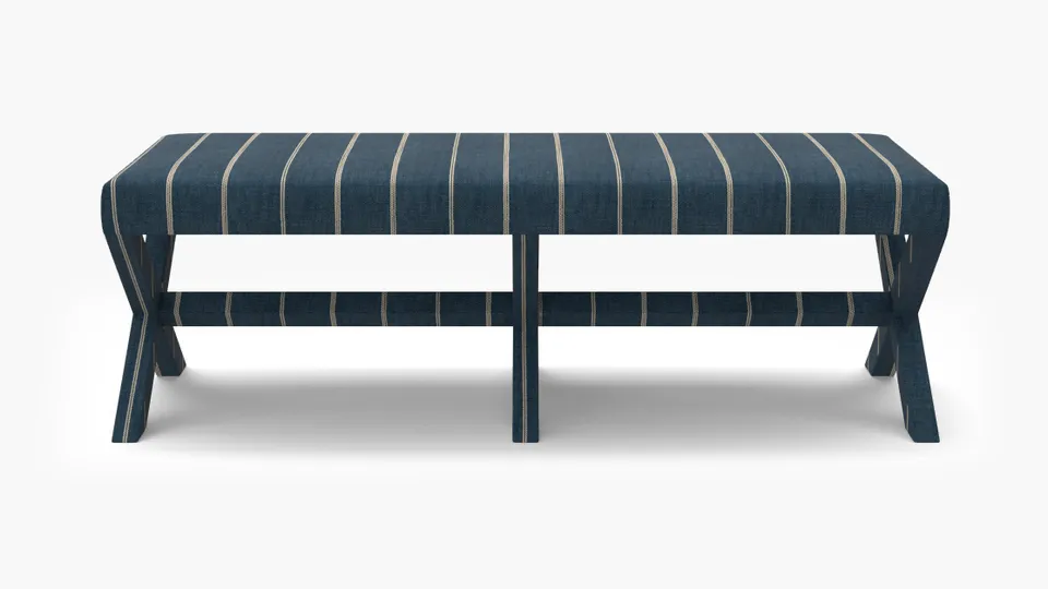 Double X Bench, Indigo Felix